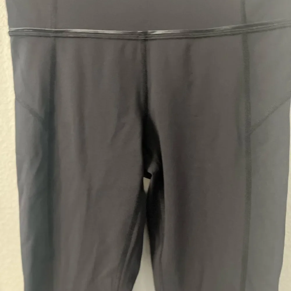 Lululemon Pace Queen Tight 7/8 Length Size 4 Black Reflective Full On Luxtreme - Picture 8 of 15
